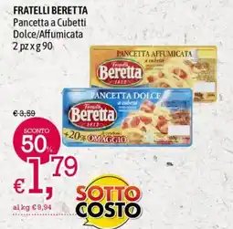 A&O FRATELLI BERETTA Pancetta a Cubetti Dolce/Affumicata offerta