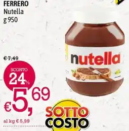 A&O FERRERO Nutella offerta