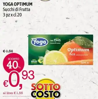 A&O YOGA OPTIMUM Succhi di Frutta offerta