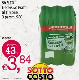 A&O SVELTO Detersivo Piatti al Limone offerta