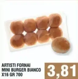 Bitar Artisti fornai mini burger bianco offerta