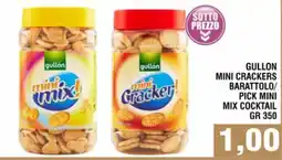 Bitar Gullon mini crackers barattolo/ pick mini mix cocktail offerta