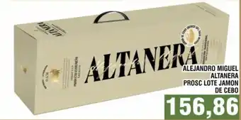 Bitar Alejandro miguel altanera prosc lote jamon de cebo offerta