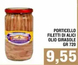 Bitar Porticello filetti di alici olio girasole offerta