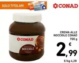 Spazio Conad Crema alle nocciole CONAD offerta