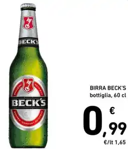 Spazio Conad Birra beck's bottiglia offerta