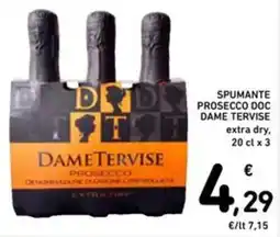 Spazio Conad Spumante prosecco doc dame tervise extra dry offerta