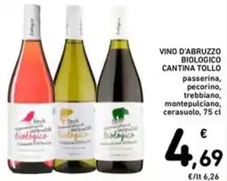Spazio Conad Vino d'abruzzo biologico cantina tollo offerta