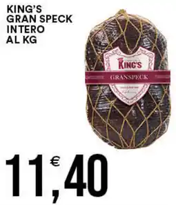 Vantaggio Cash&Carry King's gran speck intero offerta
