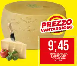 Vantaggio Cash&Carry Gran moravia formaggio tipo grana offerta
