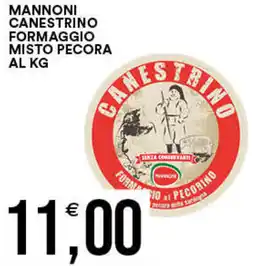 Vantaggio Cash&Carry Mannoni canestrino formaggio misto pecora offerta