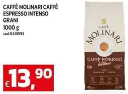 C+C Cash and Carry Caffè molinari caffè espresso intenso grani offerta
