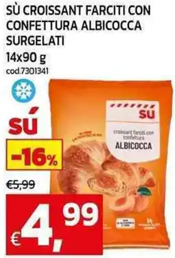 C+C Cash and Carry Sù croissant farciti con confettura albicocca surgelati offerta
