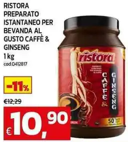 C+C Cash and Carry Ristora preparato istantaneo per bevanda al gusto caffè & ginseng offerta