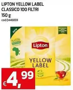 C+C Cash and Carry Lipton yellow label classico 100 filtri offerta