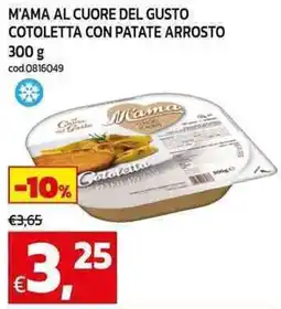 C+C Cash and Carry M'ama al cuore del gusto cotoletta con patate arrosto offerta