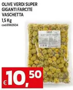 C+C Cash and Carry Olive verdi super giganti farcite vaschetta offerta