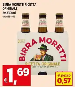C+C Cash and Carry Birra moretti ricetta originale offerta
