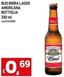 C+C Cash and Carry Bud birra lager americana bottiglia offerta