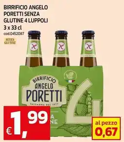 C+C Cash and Carry Birrificio angelo poretti senza glutine 4 luppoli offerta