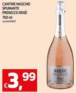 C+C Cash and Carry Cantine maschio spumante prosecco rose offerta