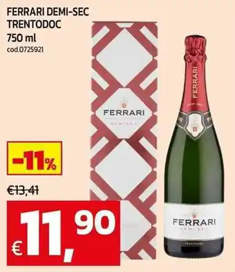 C+C Cash and Carry Ferrari demi-sec trentodoc offerta