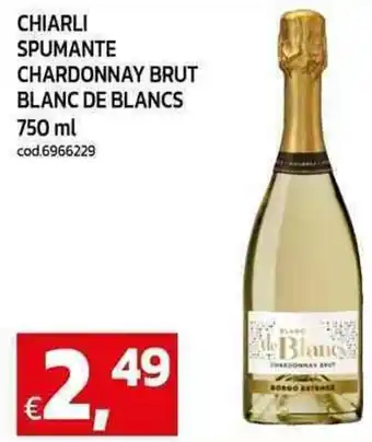 C+C Cash and Carry Chiarli spumante chardonnay brut blanc de blancs offerta