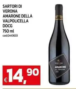 C+C Cash and Carry Sartori di verona amarone della valpolicella docg offerta