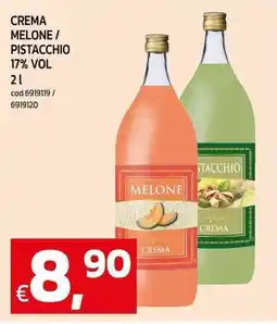 C+C Cash and Carry Crema melone/ pistacchio 17% vol offerta