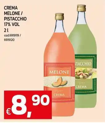 C+C Cash and Carry Crema melone/ pistacchio 17% vol offerta