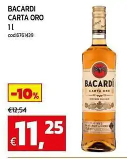 C+C Cash and Carry Bacardi carta oro offerta