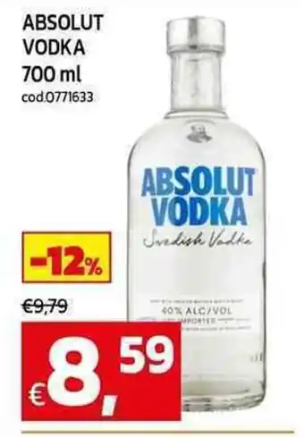 C+C Cash and Carry Absolut vodka offerta