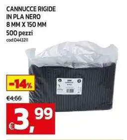 C+C Cash and Carry Cannucce rigide in pla nero 8 mm x 150 mm offerta