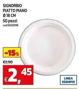 C+C Cash and Carry Signorbio piatto piano ø 18 cm offerta