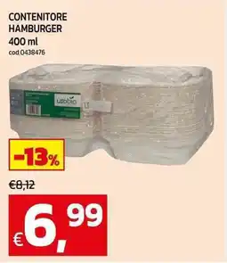 C+C Cash and Carry Contenitore hamburger offerta