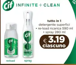 Acqua & Sapone Cif infinite clean offerta