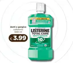 Acqua & Sapone Listerine Total Care Denti e Gengive offerta