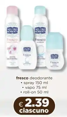 Acqua & Sapone fresco deodorante offerta