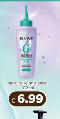 Acqua & Sapone L'Oreal Elvive Siero Cute Anti-Sebo offerta