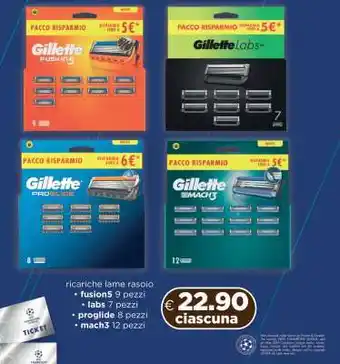 Gillette Fusion5, Labs, Proglide, Mach3