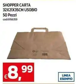 C+C Cash and Carry Shopper carta 32x21x35cm usobio offerta