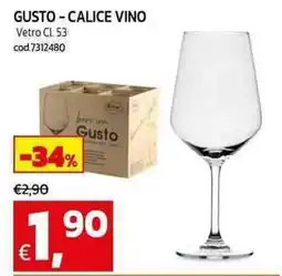 C+C Cash and Carry Gusto-calice vino offerta