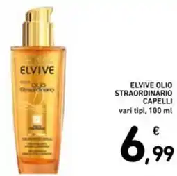 Spazio Conad ELVIVE olio straordinario capelli vari tipi offerta