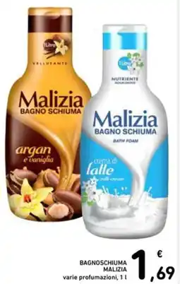 Spazio Conad Bagnoschiuma MALIZIA varie profumazioni offerta