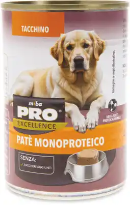 MD Discount PATE' PER CANE MONOPROTEICO AL TACCHINO offerta