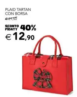 Esselunga PLAID TARTAN CON BORSA offerta