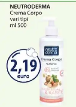 Acqua & Sapone NEUTRODERMA Crema Corpo offerta