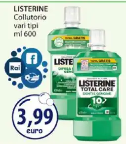 Acqua & Sapone LISTERINE offerta