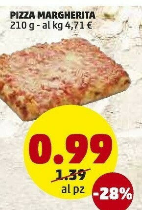 PENNY Pizza margherita offerta