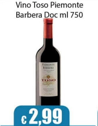Punto Vigas Vino Toso Piemonte Barbera Doc Ml 750 offerta
